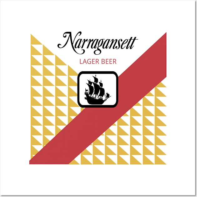 Narragansett Label from Jaws, non-distressed Wall Art by woodsman